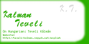 kalman teveli business card